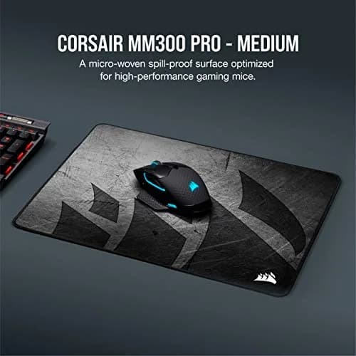 Corsair MM300 PRO Gaming Mouse Pad Medium Spill-Proof Cloth 360mm x 300mm | Ultra-Fast, Stain-Resistant thumbnail 2