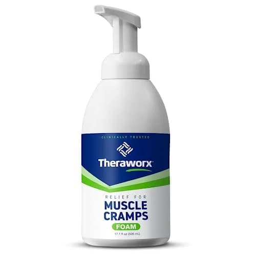 Theraworx Relief for Muscle Cramps Foam 505ml (17.1 Fl Oz) | Clinically Trusted Fast-Acting Muscle & Leg Cramp Relief thumbnail 1