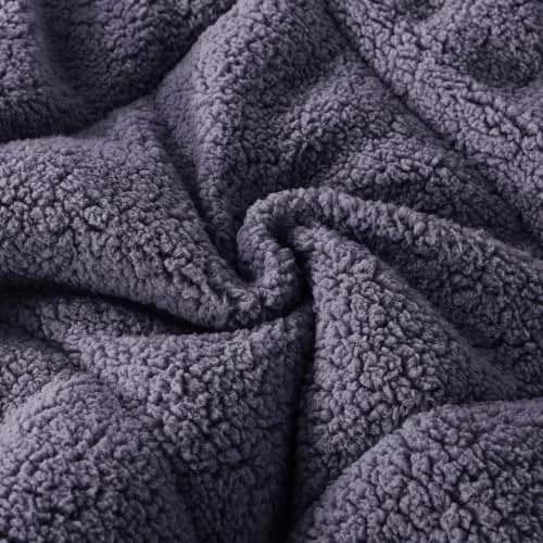 KASENTEX King Size Comforter | Reversible Sherpa & Plush Fleece | 104 x 90 in | OEKO-TEX Certified thumbnail 8