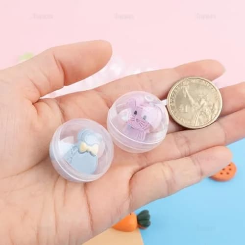 AUEAR Clear Empty Round Vending Machine Capsules 200 Pcs (28 mm / 1.1 Inch) | Perfect for Party Favors & DIY Crafts thumbnail 8
