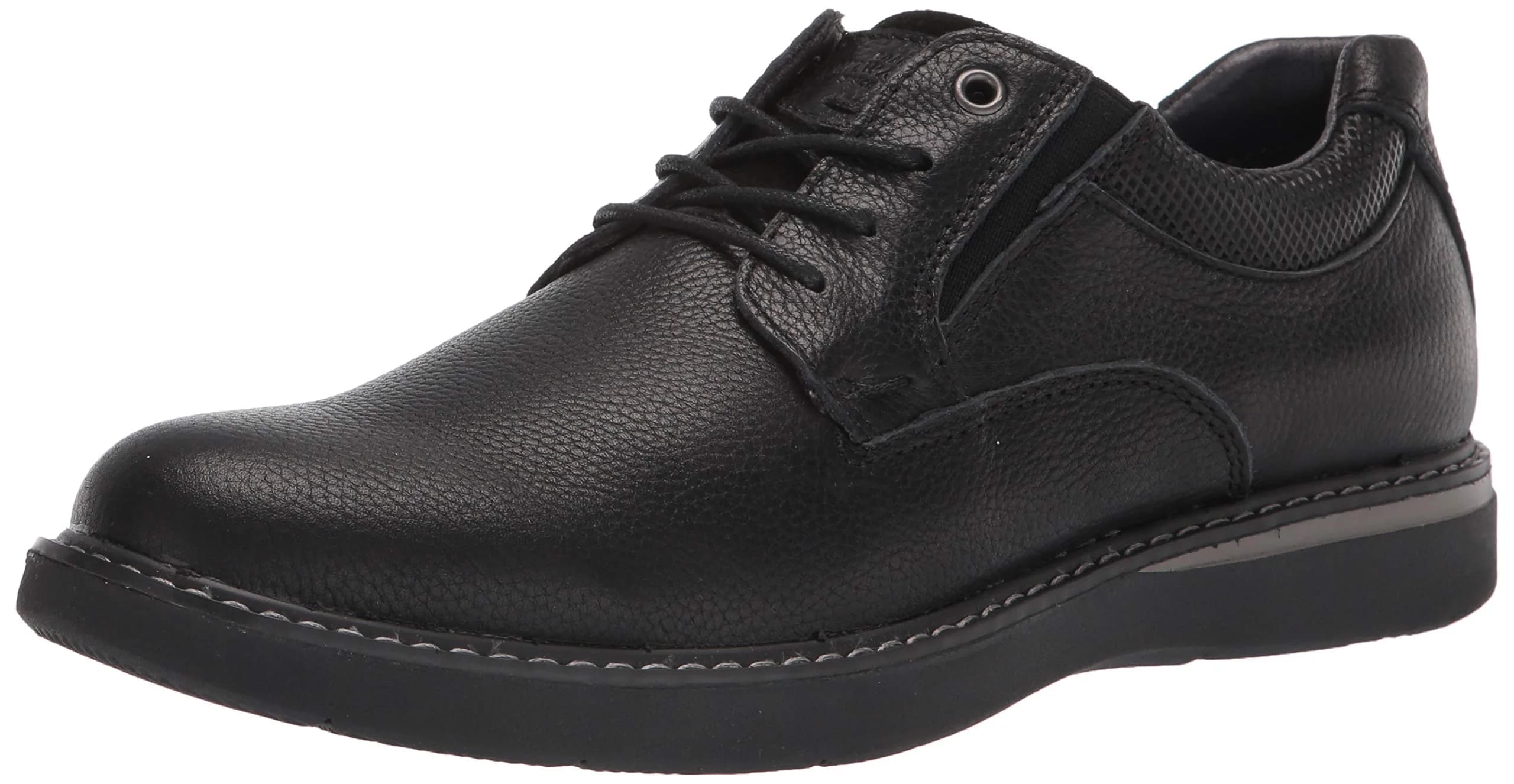 Nunn Bush Bayridge Plain Toe Oxford Black 12 M (D) | Classic Leather Dress Shoe for Men