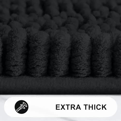 Grandaily Chenille Bathroom Rugs 30x20 | Soft Absorbent Bath Mat for Bathroom Comfort thumbnail 4