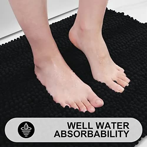 Grandaily Chenille Bathroom Rugs 30x20 | Soft Absorbent Bath Mat for Bathroom Comfort thumbnail 5