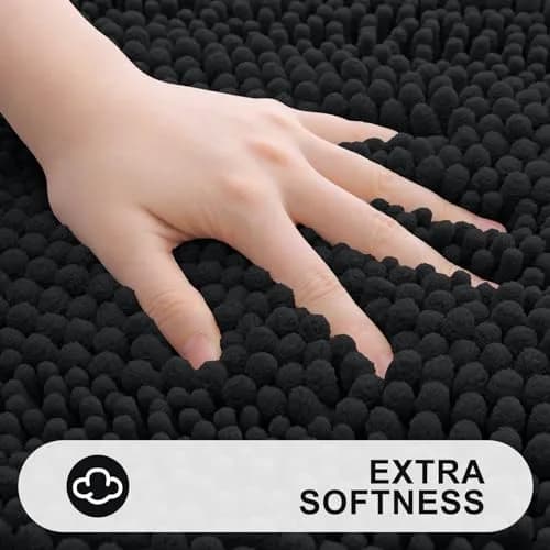 Grandaily Chenille Bathroom Rugs 30x20 | Soft Absorbent Bath Mat for Bathroom Comfort thumbnail 3