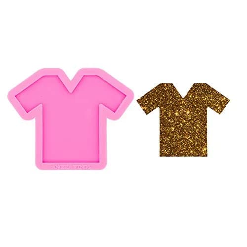 Angel Wings T-shirt Shape Keychain Silicone Mold for Fondant & Desserts | 10 cm x 30.1 cm (3.9 in x 11.8 in) thumbnail 1