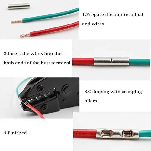 Teansic 100Pcs Bare Uninsulated Butt Connectors AWG12-10 | Corrosion-Resistant Copper Terminals thumbnail 4