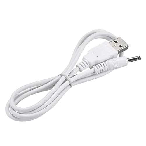 uxcell USB Type-A Male to 3.5 x 1.35mm DC 5V 1A Barrel Connector Charge Cable 1m (3.28ft) White | Powers USB Fans, Desk Lamps, Mini Speakers thumbnail 1