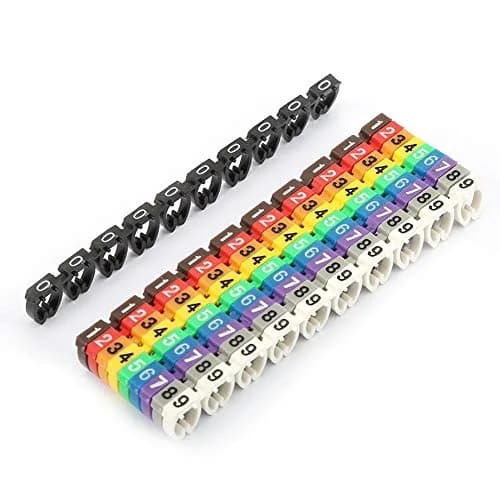 Fafeicy Wire Markers 100 PCS KCM-6MM Square | Bright Color Cables Label for Easy Identification thumbnail 1