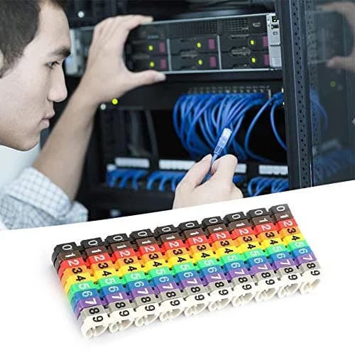 Fafeicy Wire Markers 100 PCS KCM-6MM Square | Bright Color Cables Label for Easy Identification thumbnail 5