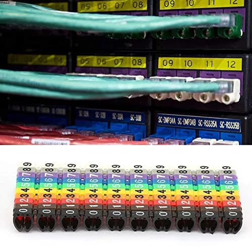 Fafeicy Wire Markers 100 PCS KCM-6MM Square | Bright Color Cables Label for Easy Identification thumbnail 6