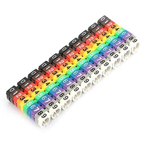 Fafeicy Wire Markers 100 PCS KCM-6MM Square | Bright Color Cables Label for Easy Identification thumbnail 8