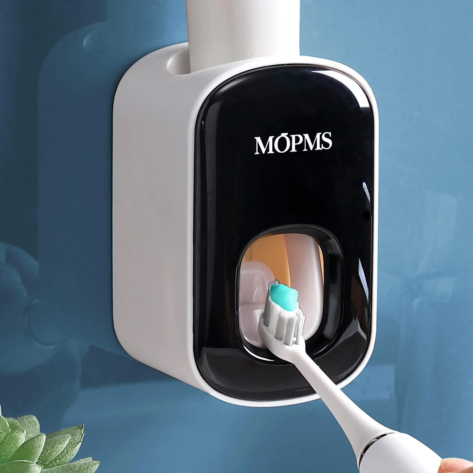MOPMS Automatic Toothpaste Dispenser Black 1Pc | Hands-Free Squeeze for Kids & Adults — Black