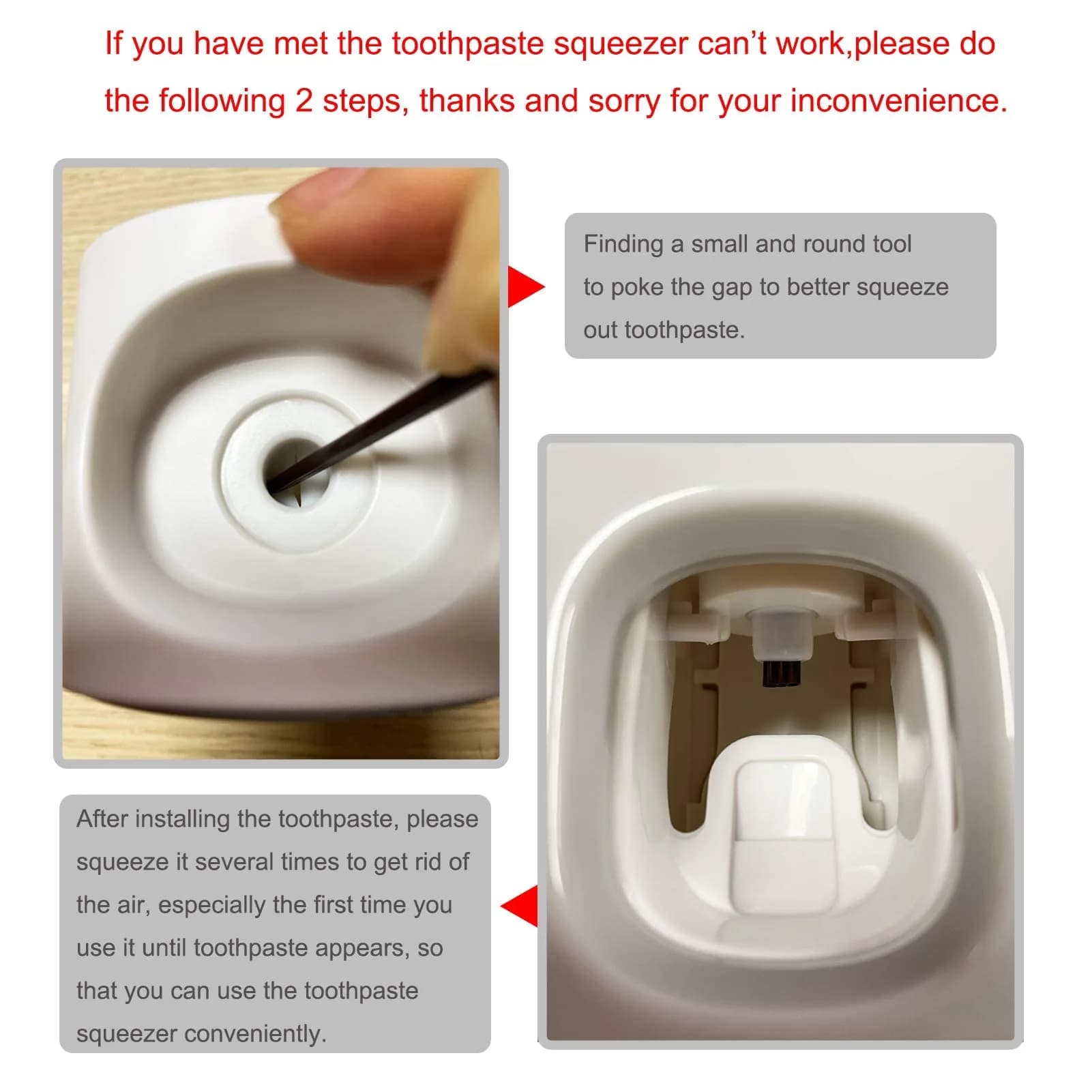 MOPMS Automatic Toothpaste Dispenser Black 1Pc | Hands-Free Squeeze for Kids & Adults - view 3
