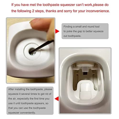 MOPMS Automatic Toothpaste Dispenser Black 1Pc | Hands-Free Squeeze for Kids & Adults thumbnail 3
