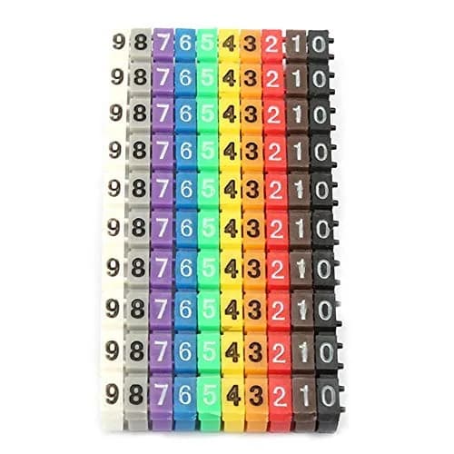 Fafeicy Clip on Wire Markers 100PCS | Bright Color Cable Labels for Easy Identification thumbnail 1