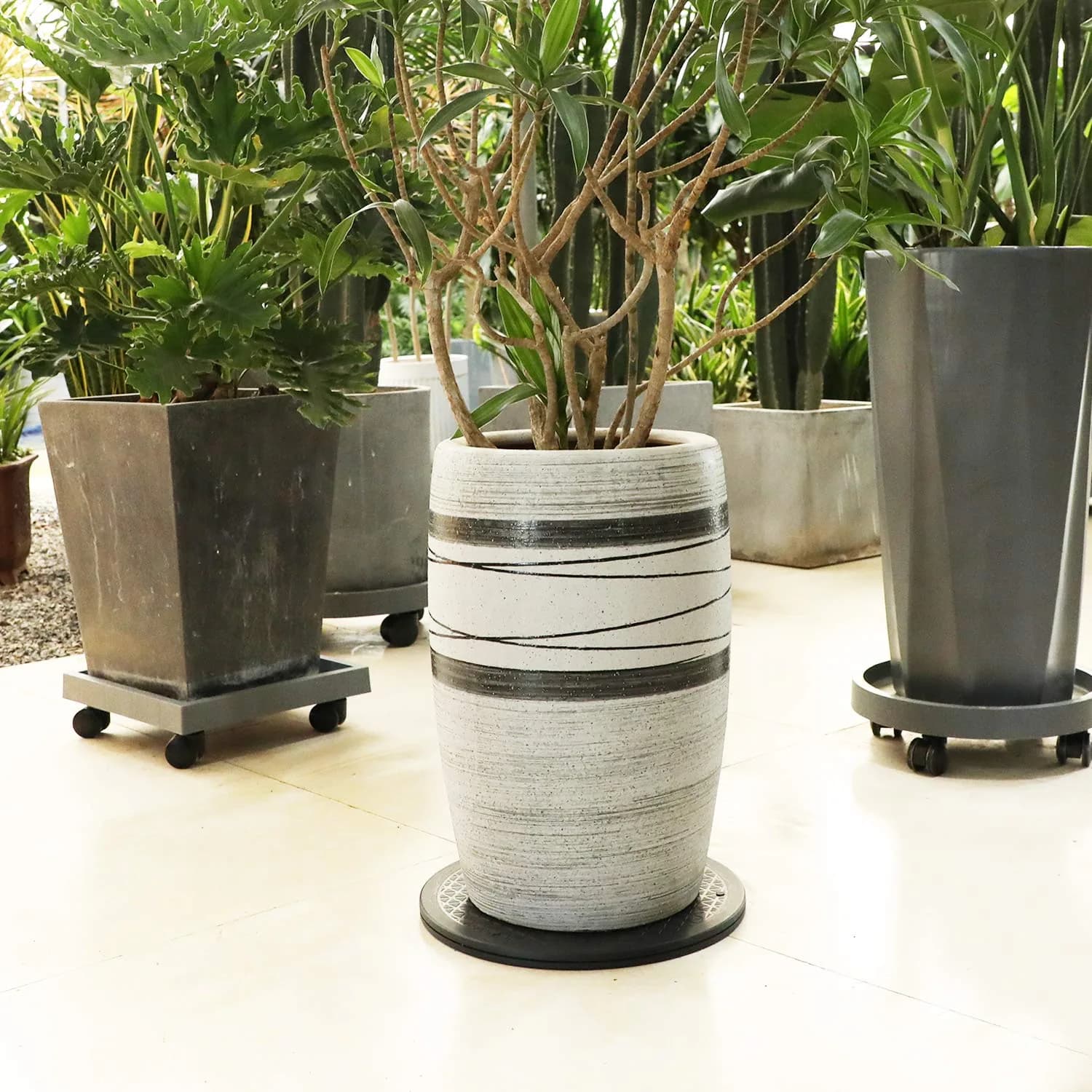ZELARMAN Heavy Duty Rotating Garden Swivel Stand 12 inch (30.48 cm) | Smooth 360° Rotation for Bonsai & Potted Plants - view 5
