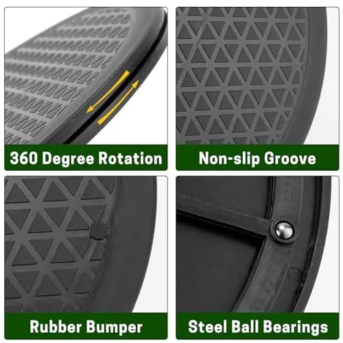 ZELARMAN Heavy Duty Rotating Garden Swivel Stand 12 inch (30.48 cm) | Smooth 360° Rotation for Bonsai & Potted Plants thumbnail 3