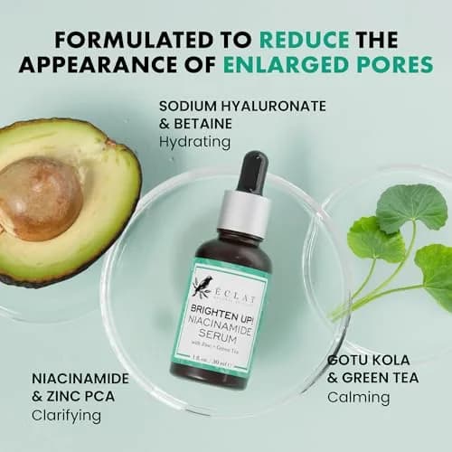 Eclat Skincare Clarifying Niacinamide Serum 30ml (1 Fl Oz) | Brightens Skin Tone & Minimizes Pores thumbnail 2