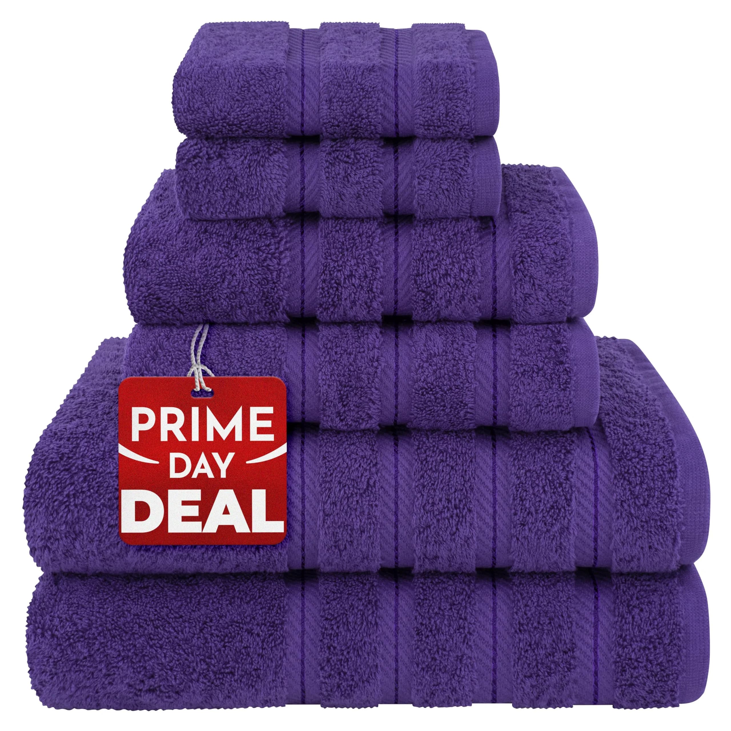 American Soft Linen 100% Cotton Turkish Towels 6 Piece Set | Luxurious, Absorbent & Quick Drying