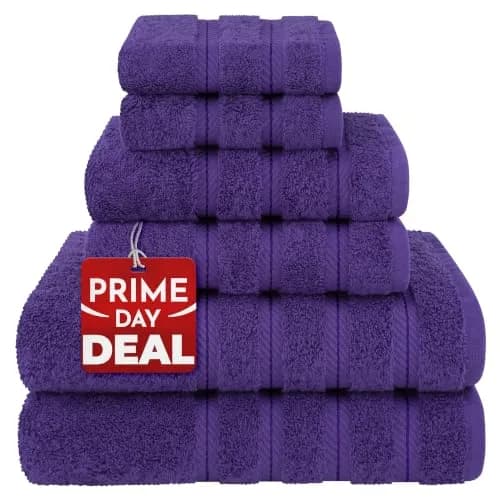 American Soft Linen 100% Cotton Turkish Towels 6 Piece Set | Luxurious, Absorbent & Quick Drying thumbnail 1