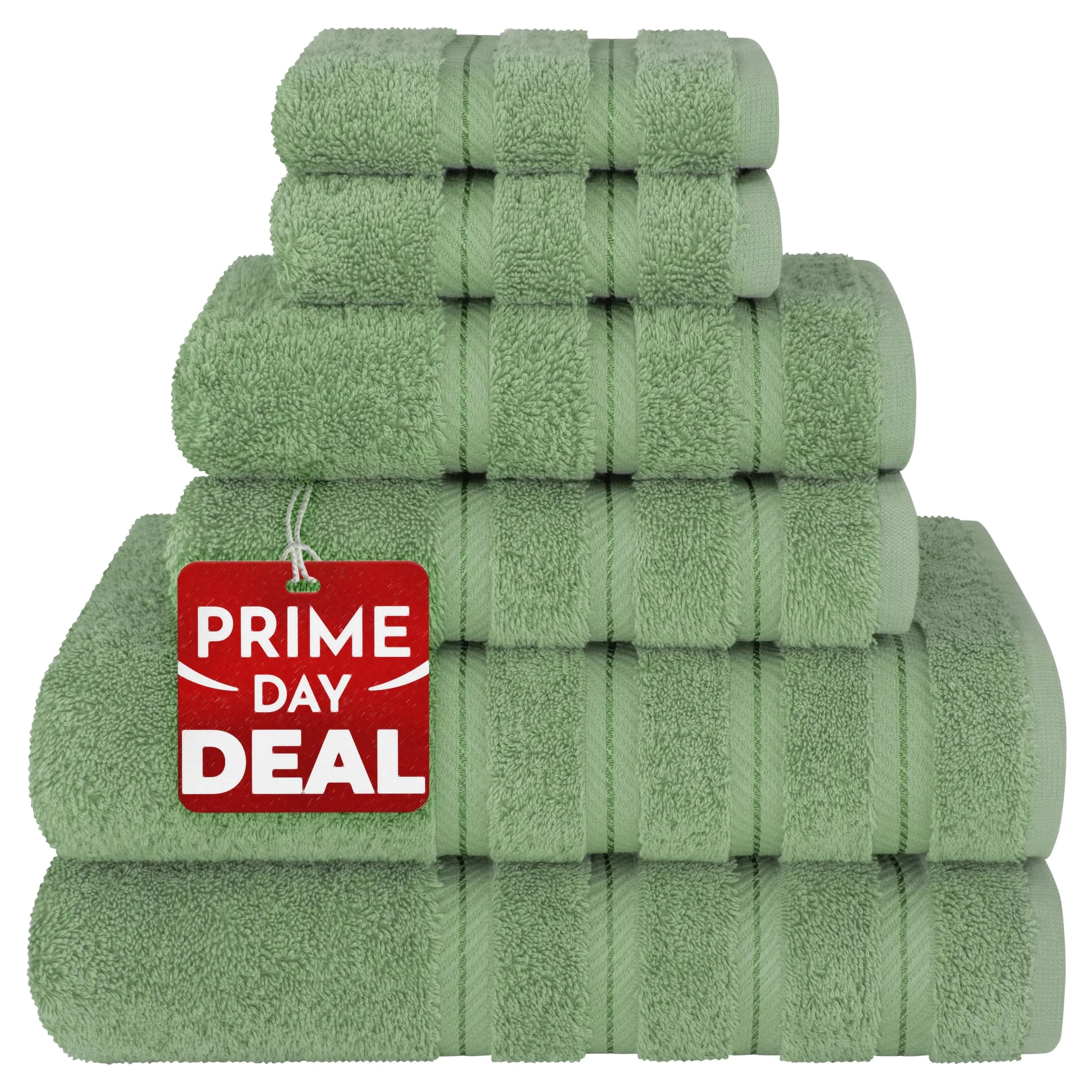 American Soft Linen 100% Cotton Turkish Towels - 6 Piece Set | Luxurious, Absorbent & Quick-Dry - main product image