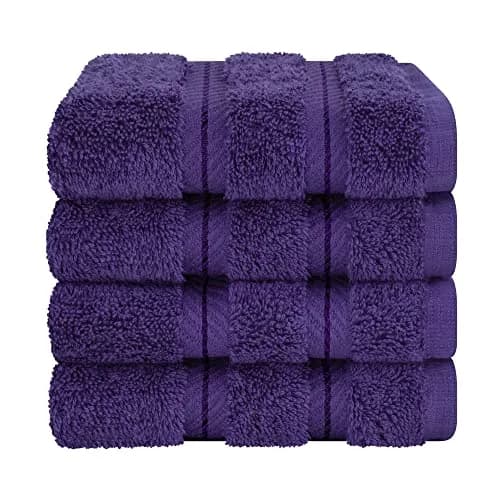 American Soft Linen 100% Cotton Turkish Towels 4 PC Washcloth Set | Luxurious, Soft & Absorbent thumbnail 7