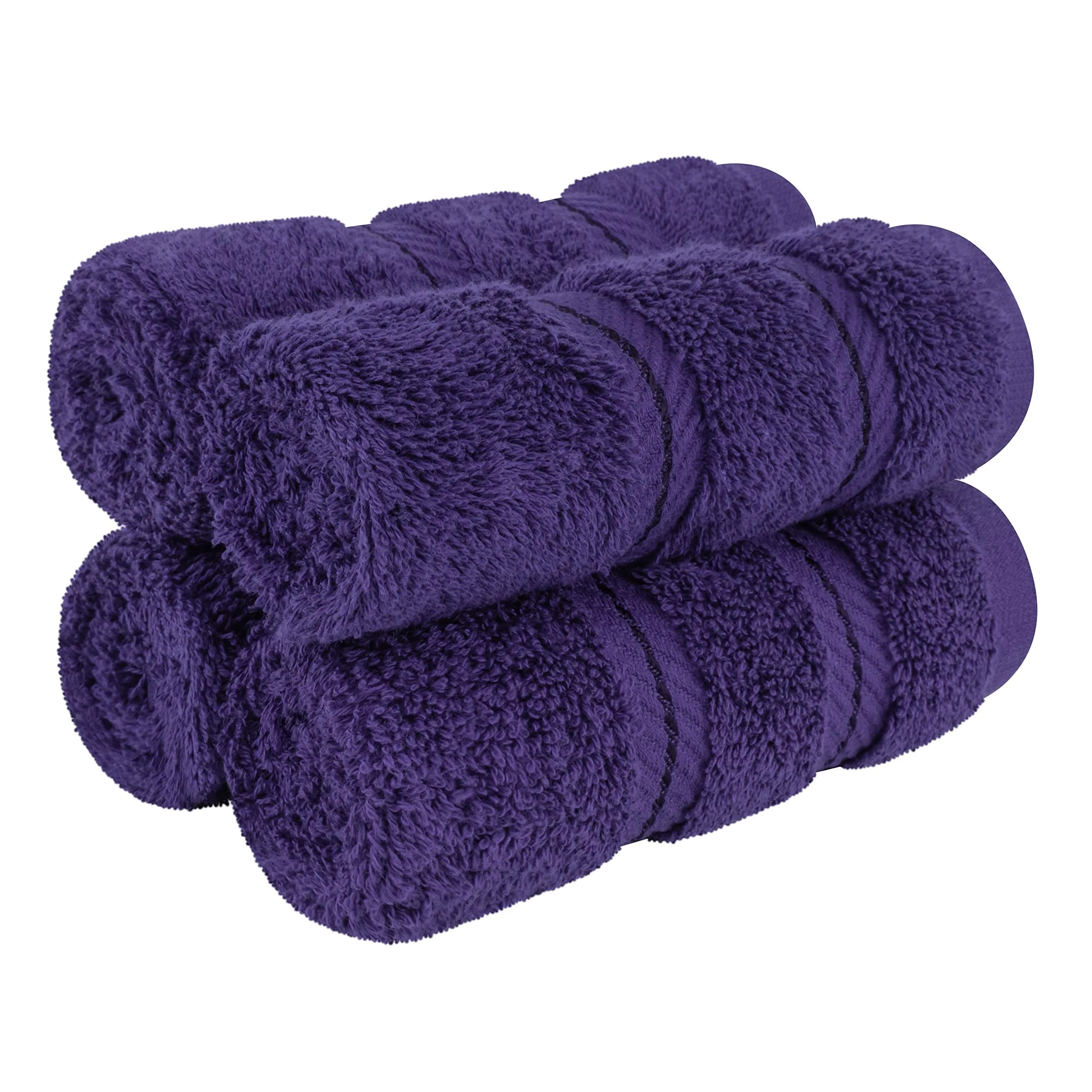American Soft Linen 100% Cotton Turkish Towels 4 PC Washcloth Set | Luxurious, Soft & Absorbent
