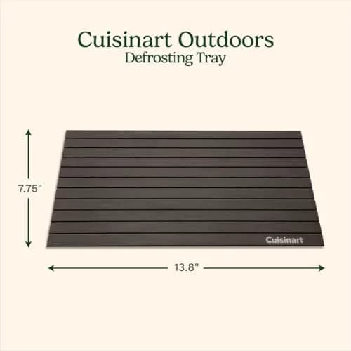 Cuisinart Defrosting Tray for Frozen Meat | Conductive Aluminum Thaws Food Fast thumbnail 2