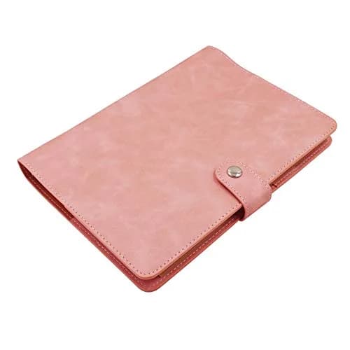 tutata A5 PU Leather Notebook Binder Pink 18.3 cm (7.2 in) | Refillable 6-Ring Cover for A5 Filler Paper thumbnail 1