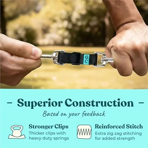 Gentle Creatures Collar Companion Adjustable Dog Safety Backup Clip | Secure, Durable & Adjustable (7-8 inches) thumbnail 2