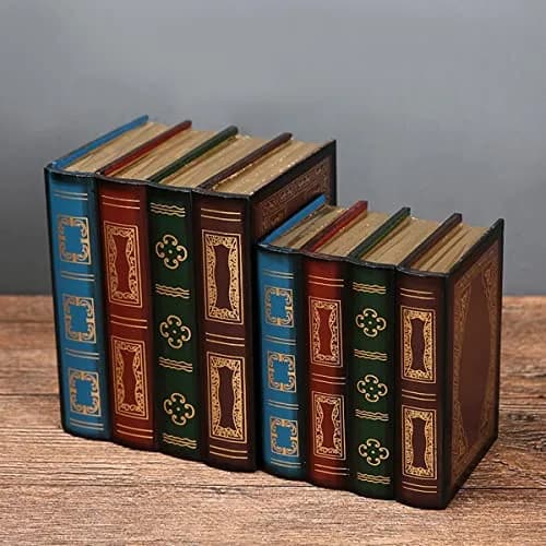 Tosnail Decorative Book Boxes Set of 2 | Rustic Flower Pattern, 20cm (7.9") x 14cm (5.4") x 16cm (6.1") thumbnail 9