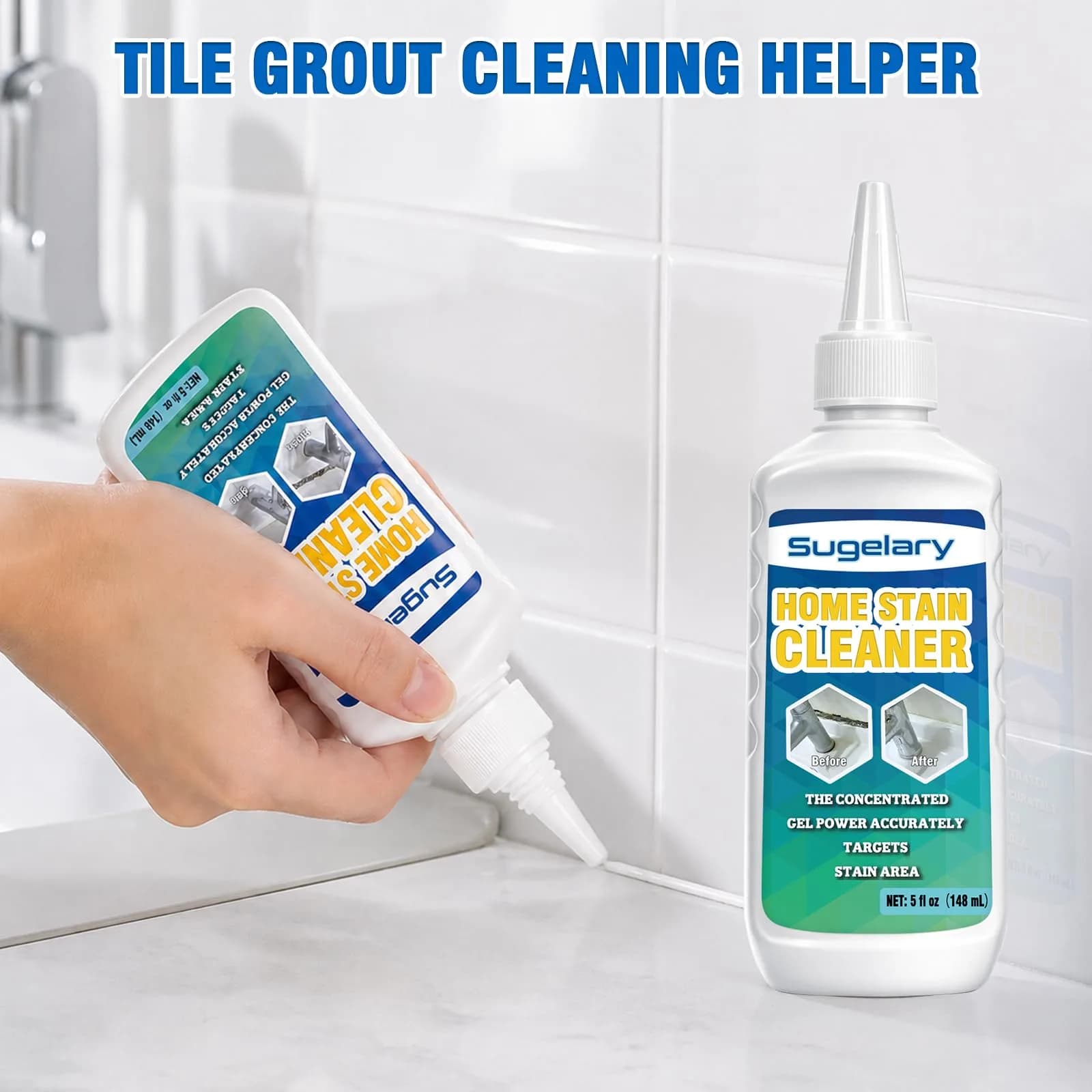 Sugelary Mold Stain Cleaner Gel 148ml (5 Fl Oz) | Tough on Mold, Easy Application - view 6