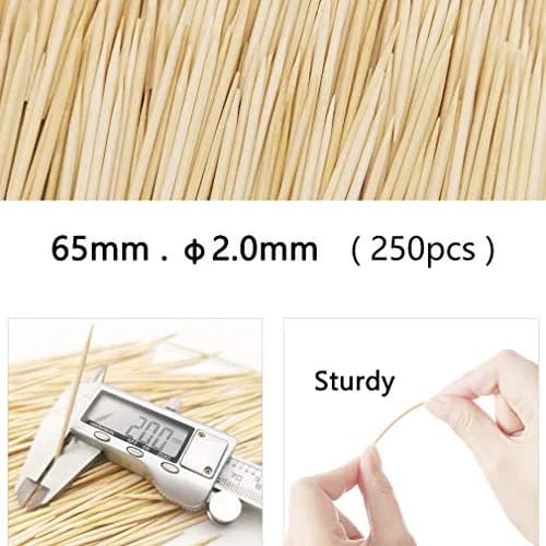 BLUE TOP Bamboo Toothpicks 1000 PCS in 4 Bottles | Eco-Friendly Natural Bamboo, Sturdy & Smooth (70-120 chars) thumbnail 2