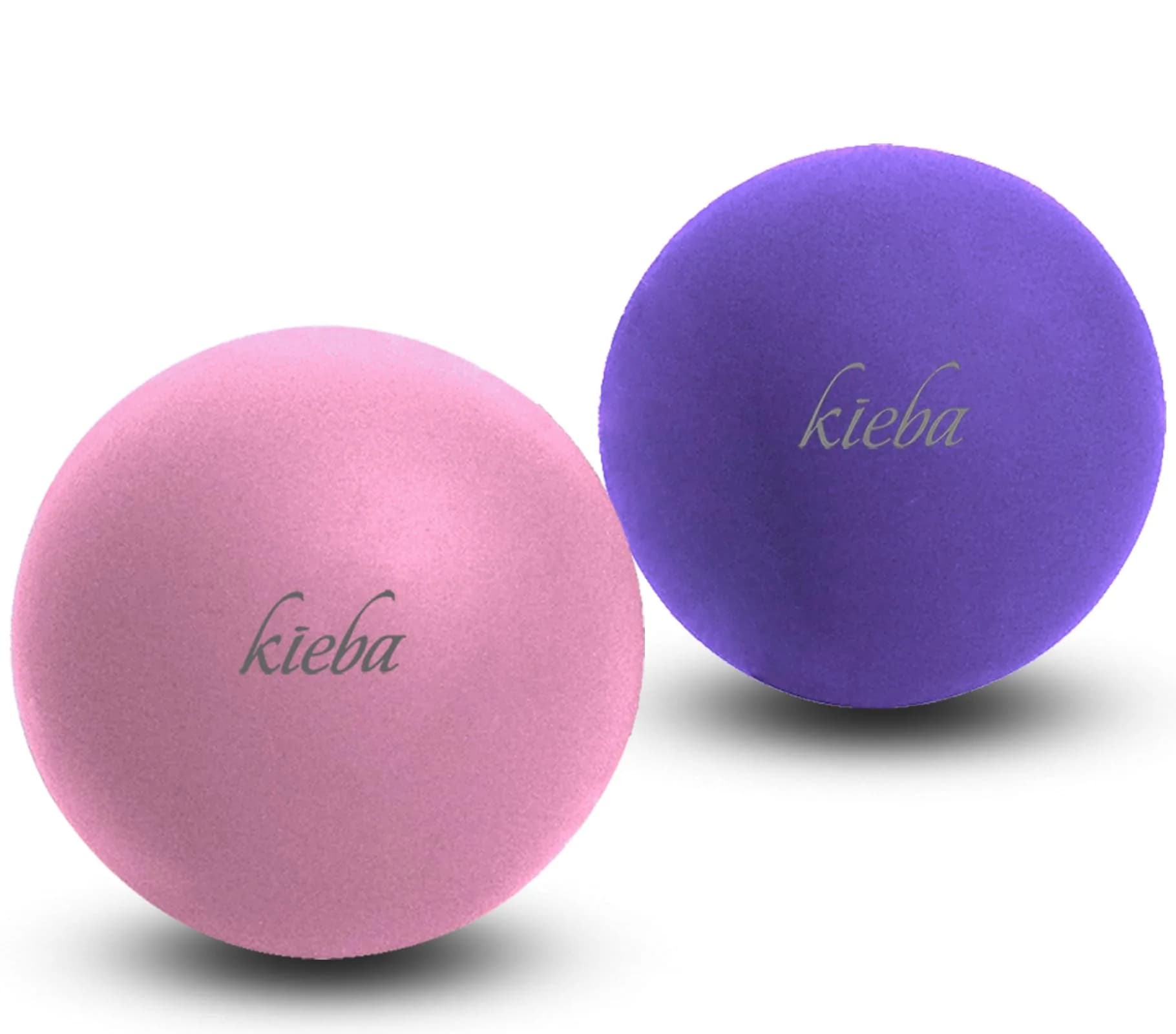 Kieba Massage Lacrosse Balls - Set of 2 Firm Pink and Purple Balls (2.5 in) - main product image