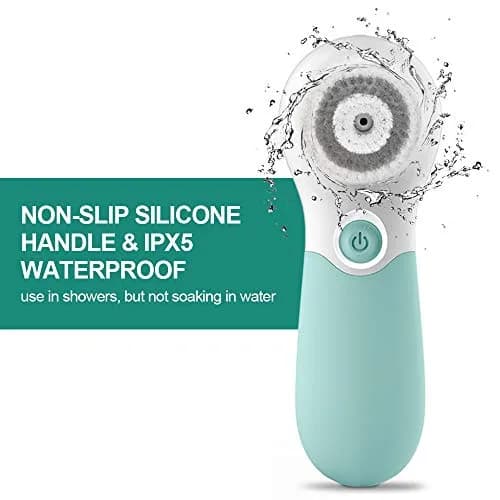 TOUCHBeauty Facial Cleansing Brush Electric Face Exfoliating Massage Brush 2-Speed Deep Cleaning, 3 Heads, Waterproof, AA Battery thumbnail 5