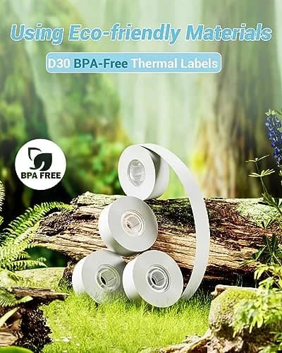 Phomemo Labels-D30 Adhesive Thermal White Label Paper 12mm x 40mm | Water & Abrasion Resistant, BPA Free (70-120 chars) thumbnail 5