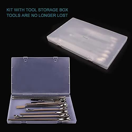 Foosi Stainless Steel Lab Spatula Set 25Pcs (22 Count) | Precision Scoops for Lab & Hobby Use thumbnail 4