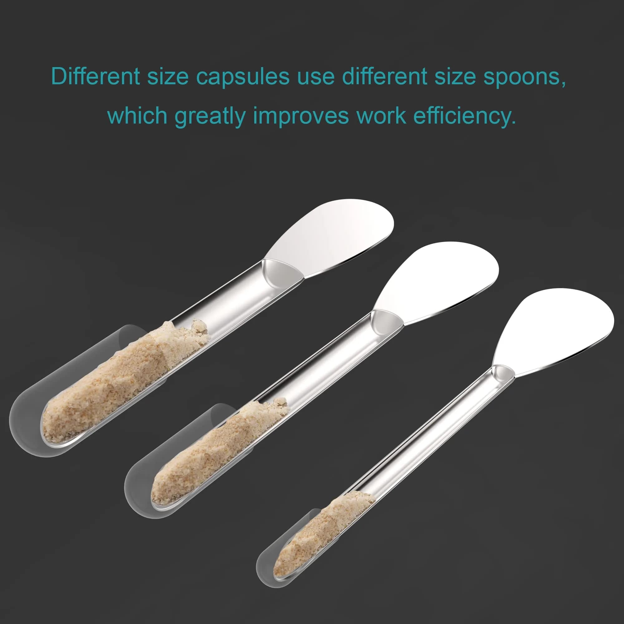 Foosi Stainless Steel Lab Spatula Set 25Pcs (22 Count) | Precision Scoops for Lab & Hobby Use - view 5