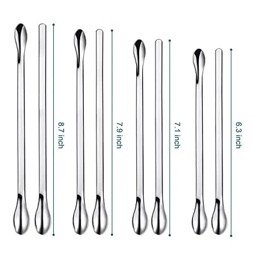 Foosi Stainless Steel Lab Spatula Set 25Pcs (22 Count) | Precision Scoops for Lab & Hobby Use thumbnail 2