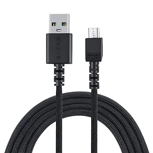 HUYUN USB Charging Cable for Razer Naga Pro & DeathAdder V2 pro & Basilisk & Viper Ultimate 1.9m | Compatible with Razer Hyperspeed Wireless Mouse thumbnail 1