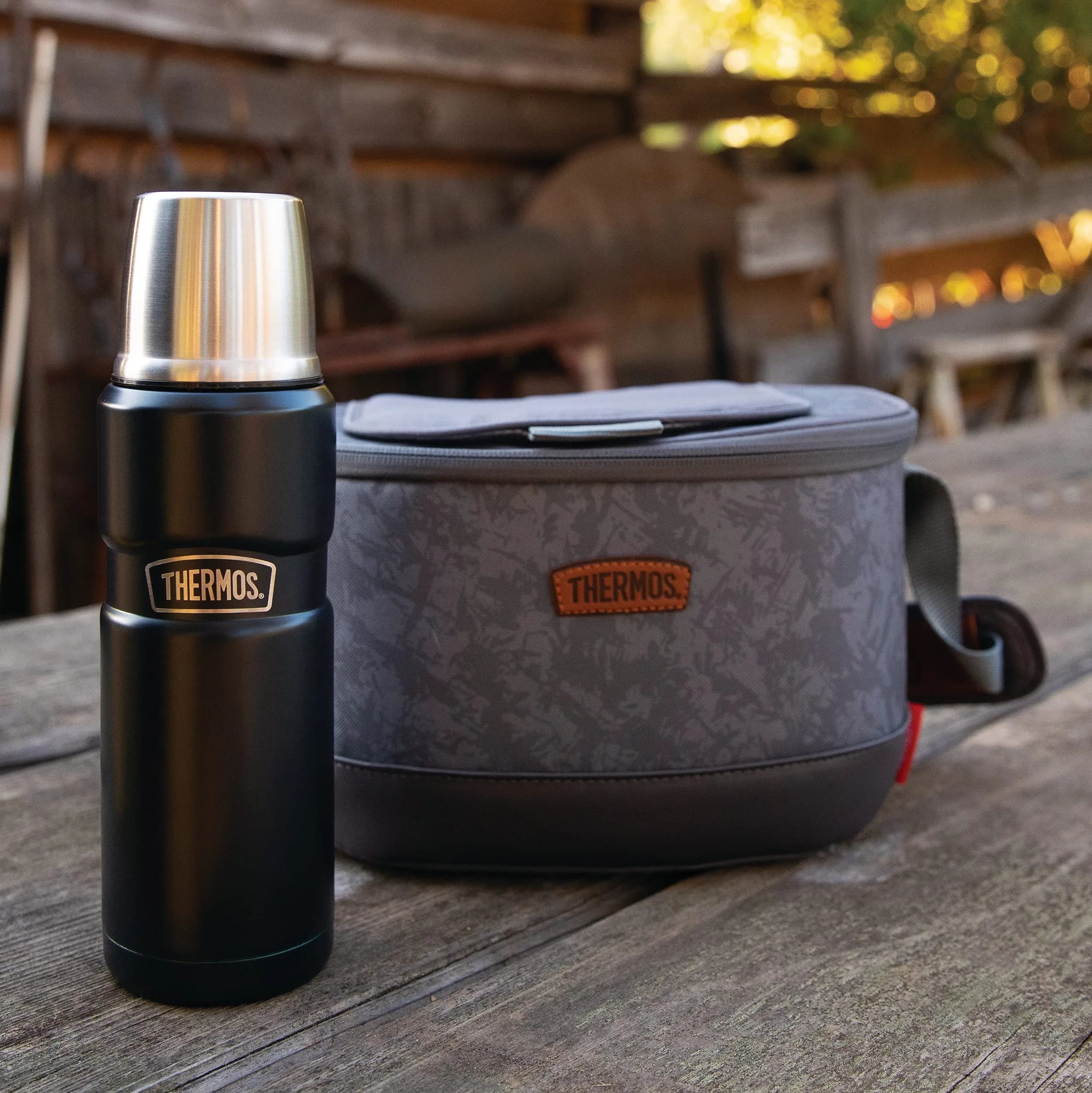 THERMOS Stainless King Vacuum-Insulated Compact Bottle, 591ml (16 Ounce), Midnight Blue | Hot for 18 Hrs, Cold for 24 Hrs - view 7