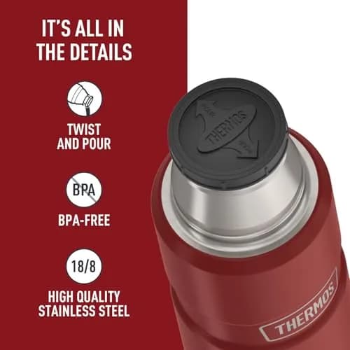 THERMOS Stainless King Vacuum-Insulated Compact Bottle 590ml (16 Ounce) | Hot 18 Hrs, Cold 24 Hrs thumbnail 5