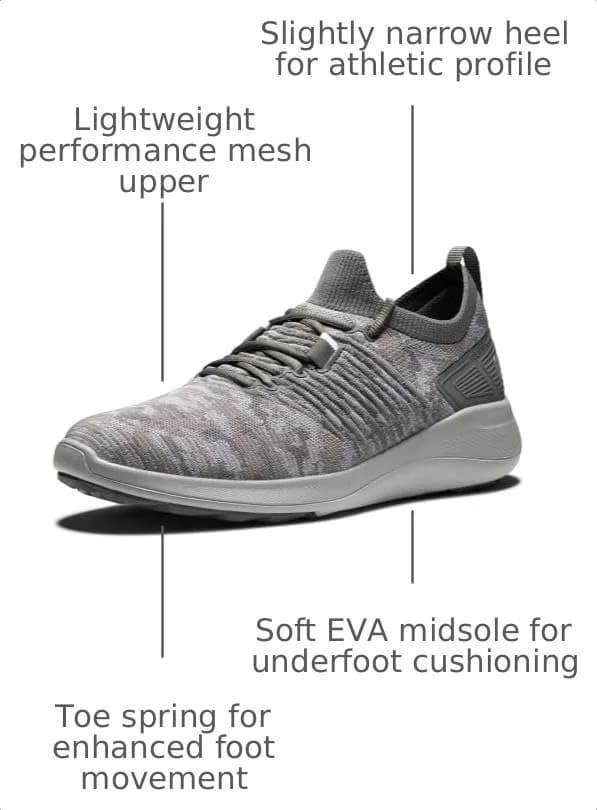 FootJoy Men's FJ Flex XP Golf Shoe, Camo Grey, Size 7 | Waterproof Breathable Athletic Shoe thumbnail 3