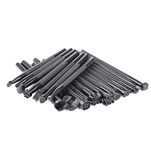QMNNMA 20 PCS Leather Stamping Tools Kit | High-Quality Metal Carving Set for Leather Craft thumbnail 1