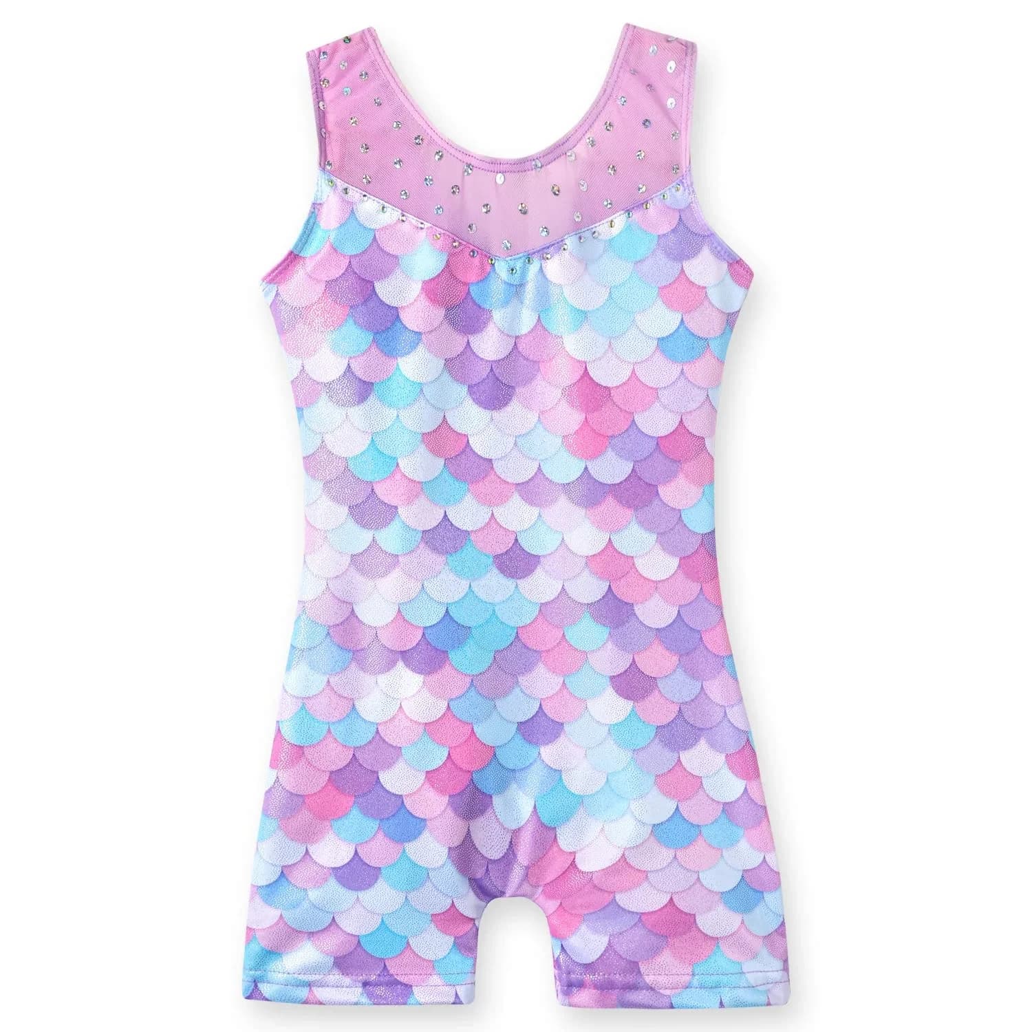 Belovance Girls Gymnastics Leotard Mermaid Purple 6-7 Years | Shiny Unicorn Athletic Dance Wear