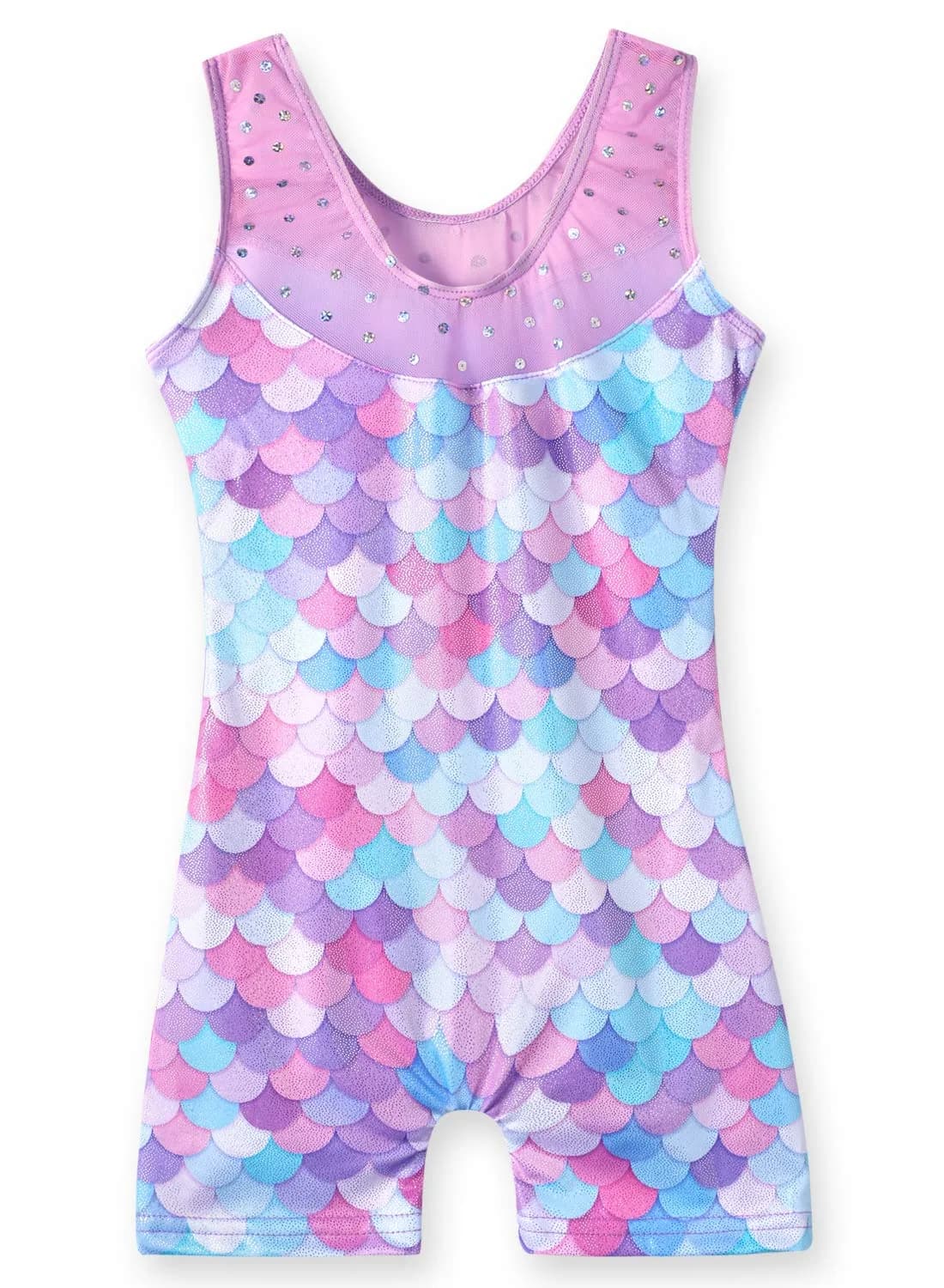 Belovance Girls Gymnastics Leotard Mermaid Purple 6-7 Years | Shiny Unicorn Athletic Dance Wear - view 2
