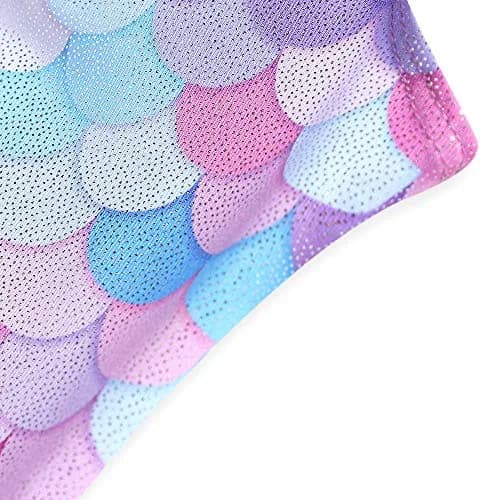 Belovance Girls Gymnastics Leotard Mermaid Purple 6-7 Years | Shiny Unicorn Athletic Dance Wear thumbnail 3