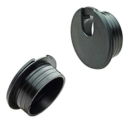 TTSAM Black Plastic Wire Cord Cable Grommets Hole Cover, 35mm (1-3/8 Inch) Mounting Hole Diameter | Pack of 6 thumbnail 6