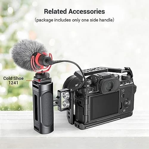 SMALLRIG Mini Side Handle Handgrip with Dual 1/4"-20 Screw Mount & Built-in Wrench, Up and Down Adjustable (139g) | Camera Cage Mount thumbnail 7