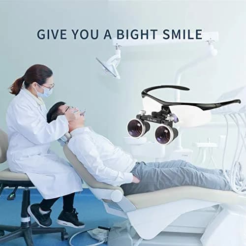 Dentasop 3.5x Magnifier Loupes 429mm Working Distance (Silver) | Professional Dental Loupes for Hygienists & Dentists thumbnail 5